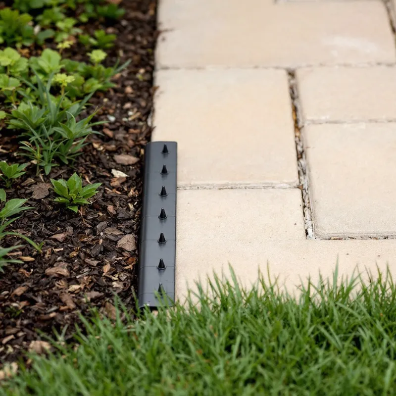 Illustration of plastic paver edge restraint