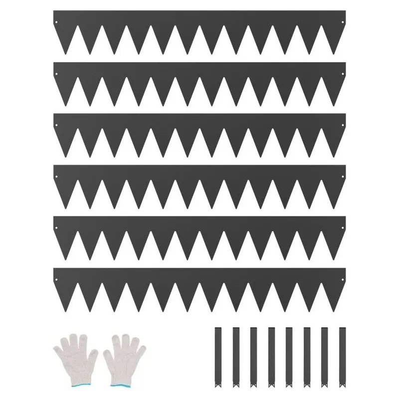 Image: VEVOR VEVOR Bendable Steel Landscape Edging, 6 Pack